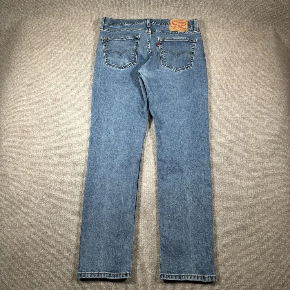 Levis 511 Jeans Mens 32x30 (Tag 34x32) Slim Fit Straight‎ Leg Medium Blue Denim